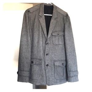 Banana Republic Gray Tweed Blazer size 38R